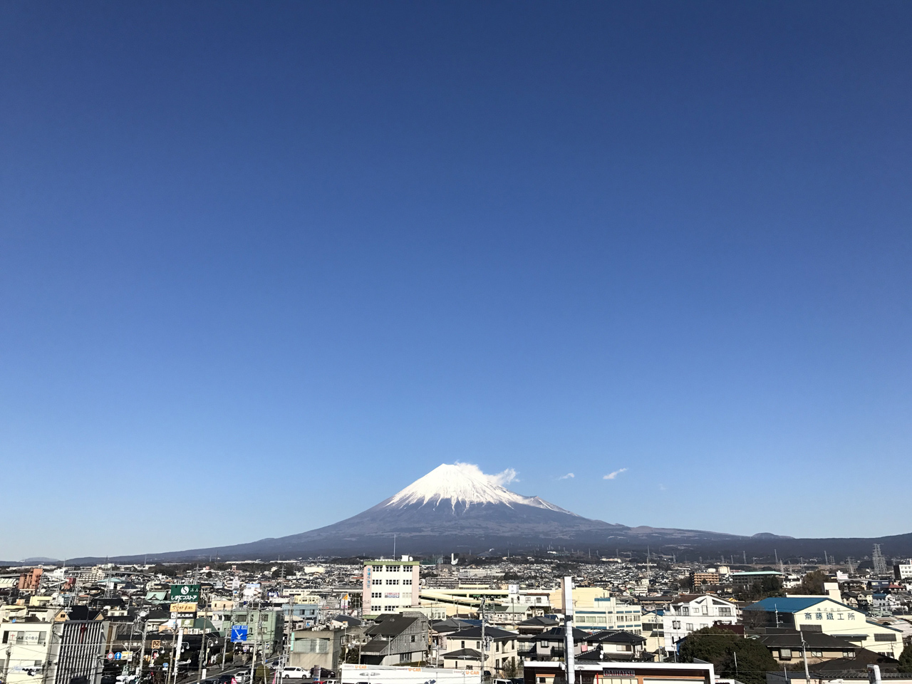 富士市からみた富士山